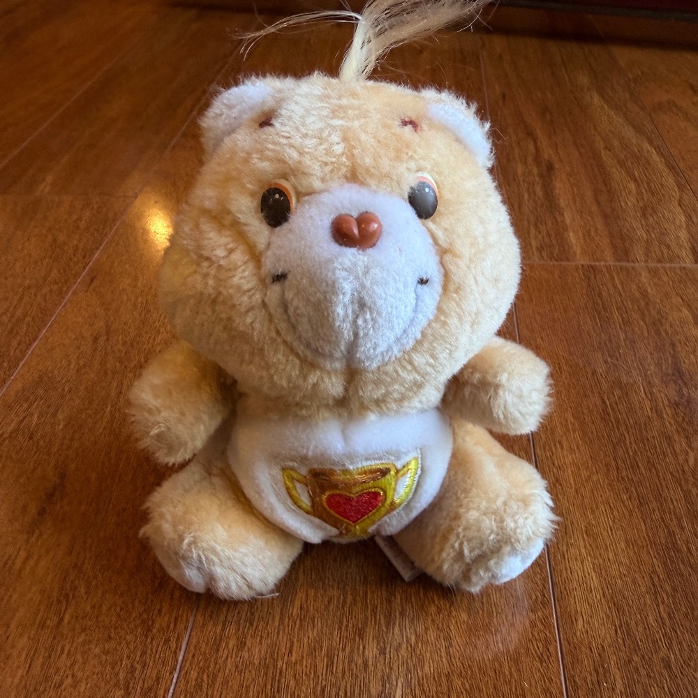 Vintage Kenner Champ Bear Care Bear Collectible 7" Plush Stuffed Animal Toy 1985